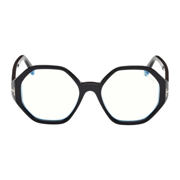 NEW TOM FORD EYEGLASSES BLACK WOMEN GEOMETRIC EYEWEAR - Picture 2 of 3